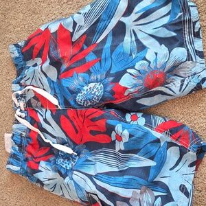 Kanu Surf Blue and White Mesh Lined Swim Shorts Mens M